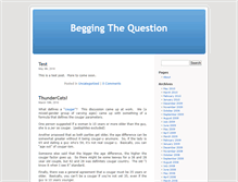 Tablet Screenshot of beggingthequestion.com